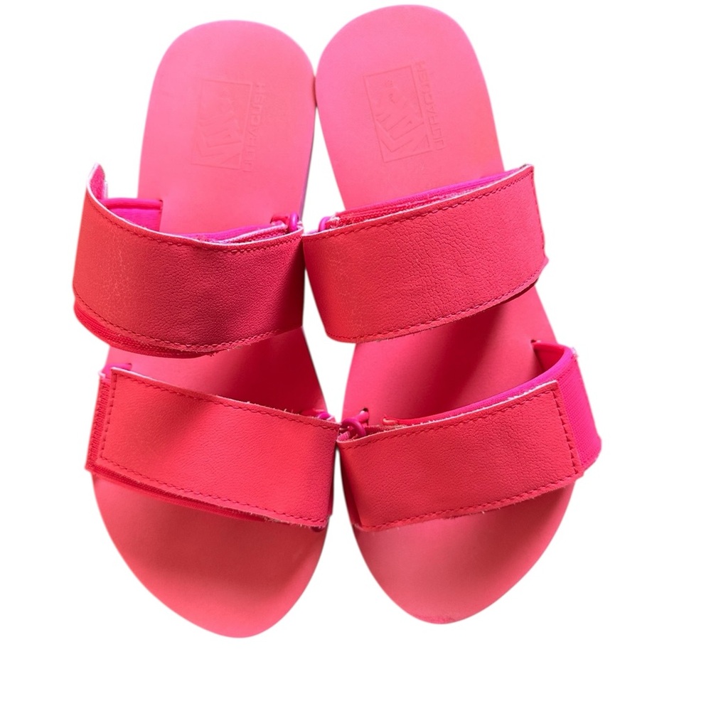 Vibrant Pink Vans Slide Sandals - Picture 1 of 2